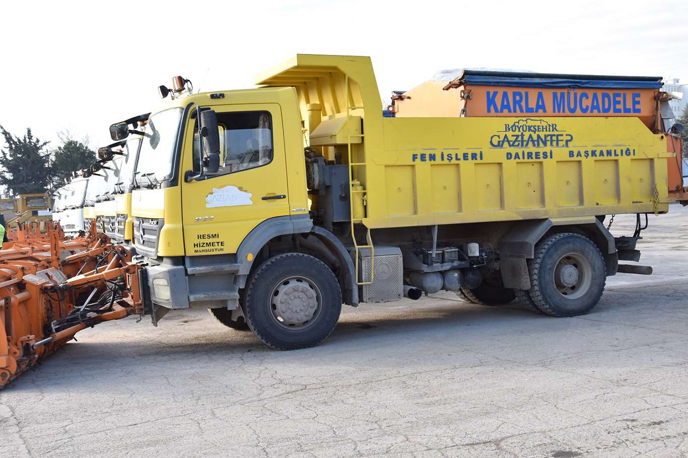 Gaziantep’te kar yağışı öncesi tedbirler alındı